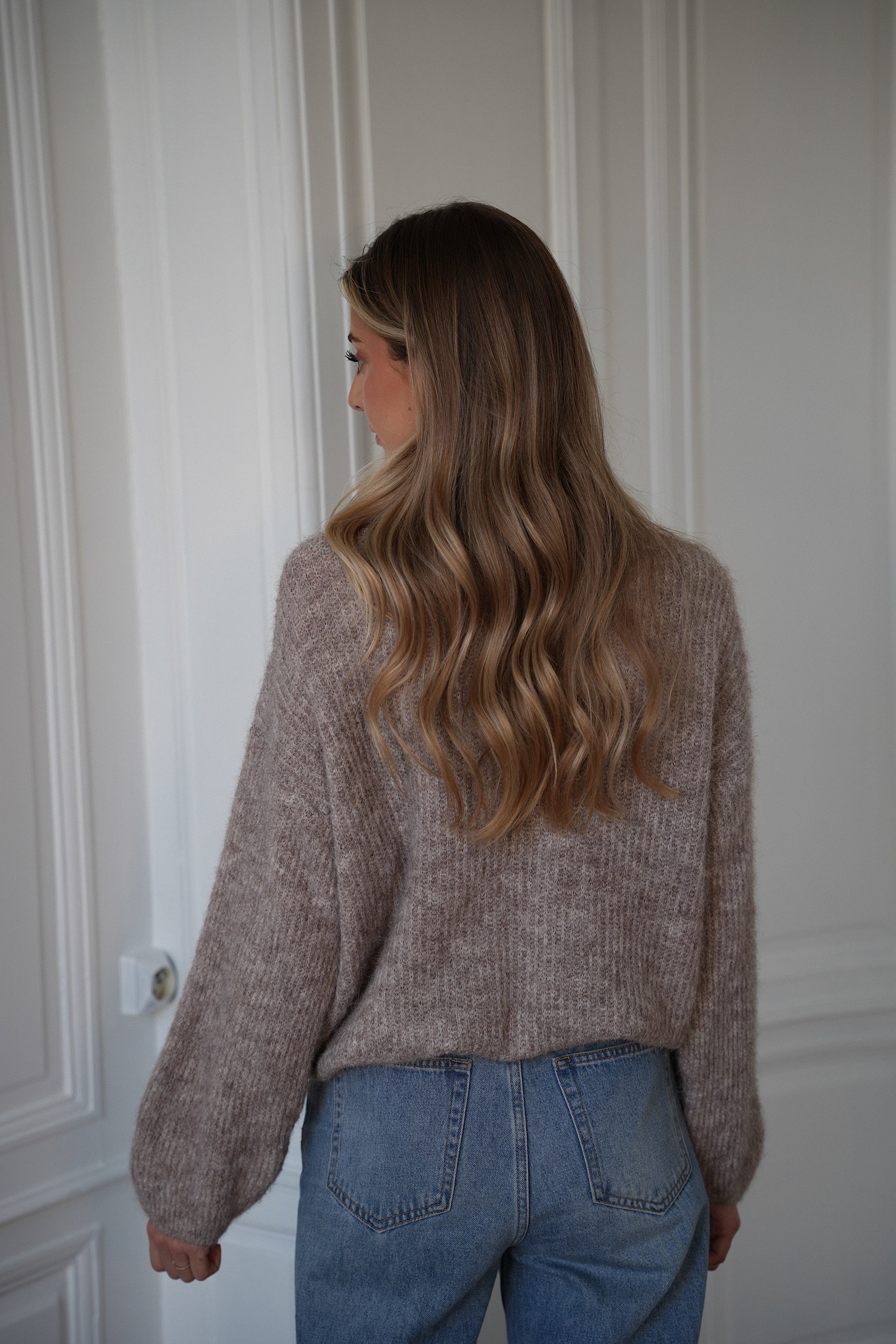 Jersey de cuello alto Sora - Taupe