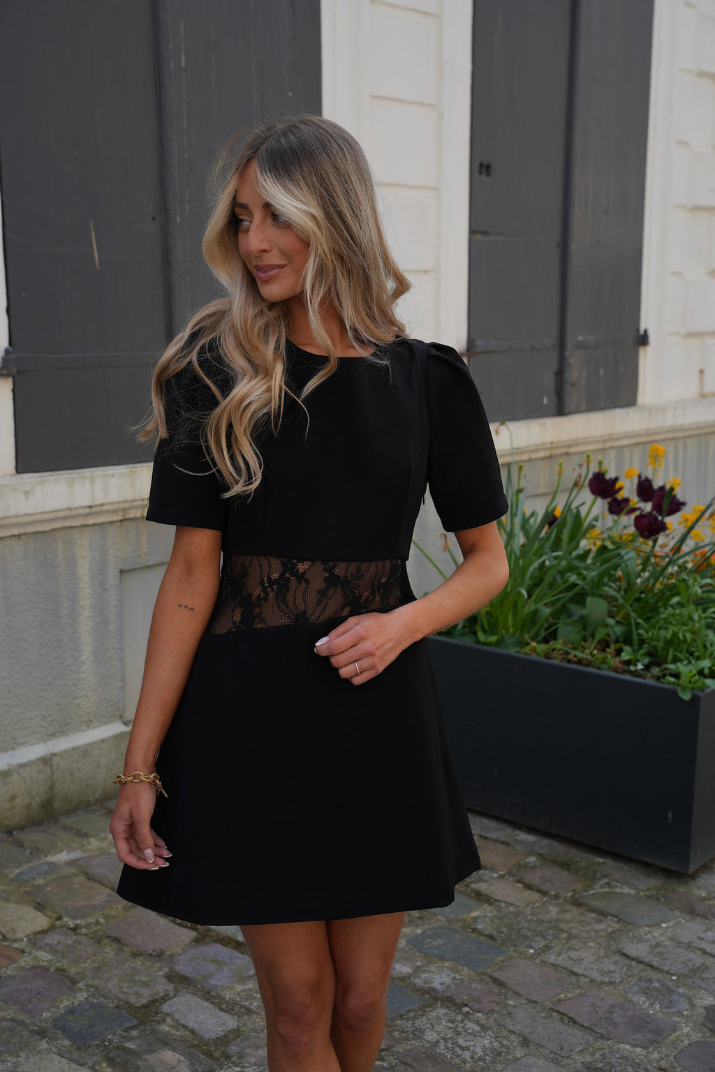Robe Dentelle Castille - Noire