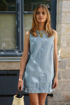 Vestido Agathe Denim Claro