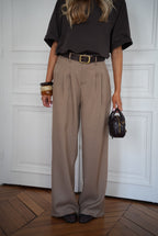 Pantalon Droit Achille - Taupe