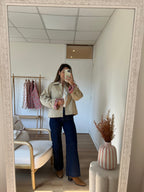 Edith Beige Cotton Liberty Trench Jacket