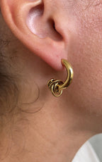 Oorbellen Thin Asymmetric Knot