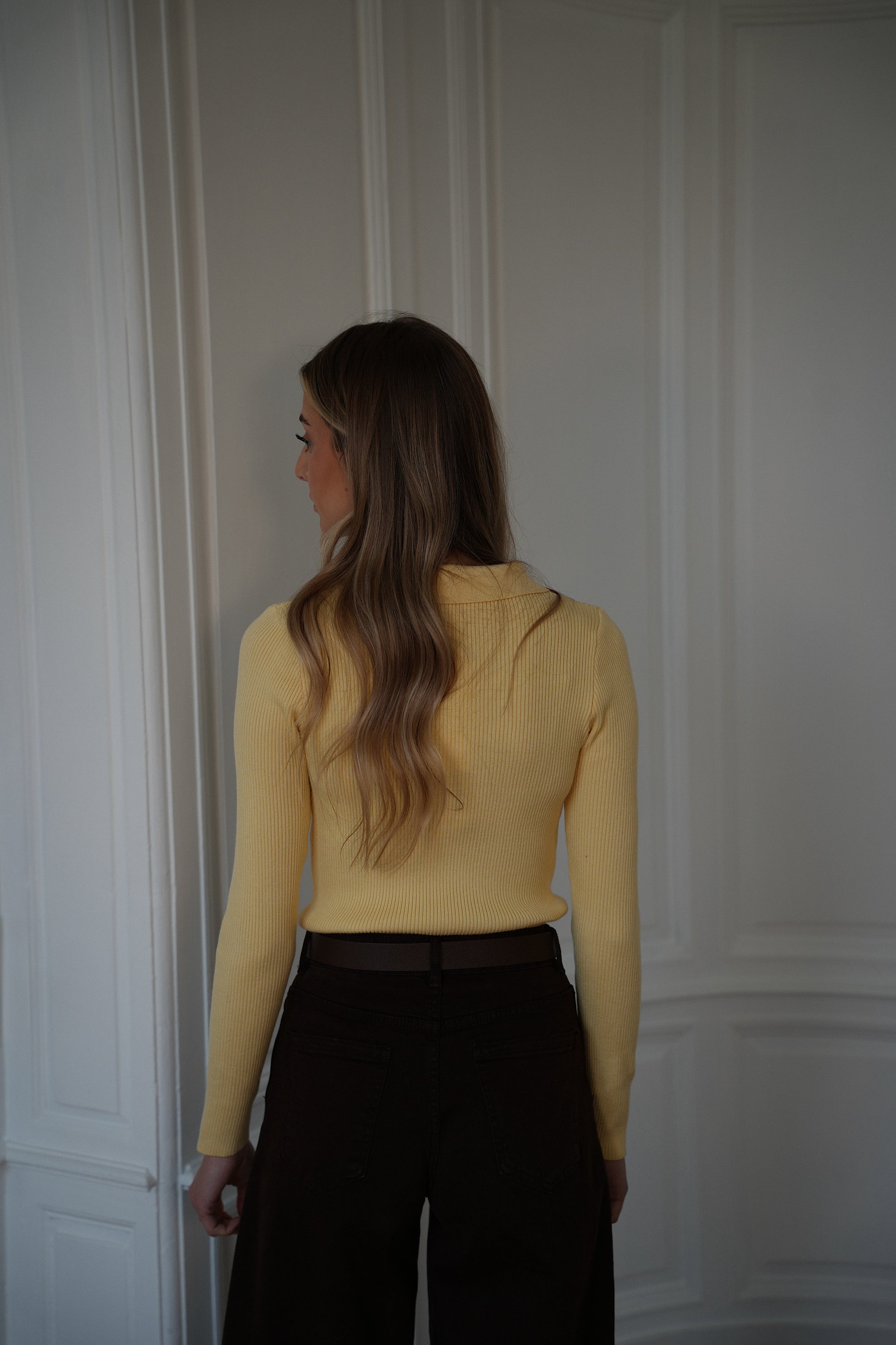 Jersey fino Marissa - Amarillo