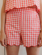 Short Vichy Rouge Gad