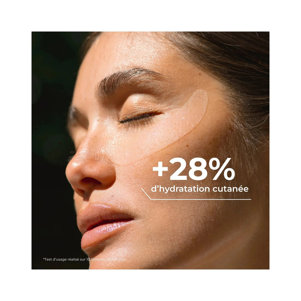 Patchs yeux hydratants au collagène avec efficacité prouvée en 15 minutes
