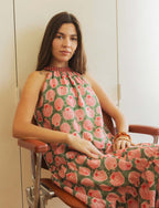 Kleid mit Muschelmuster Davia