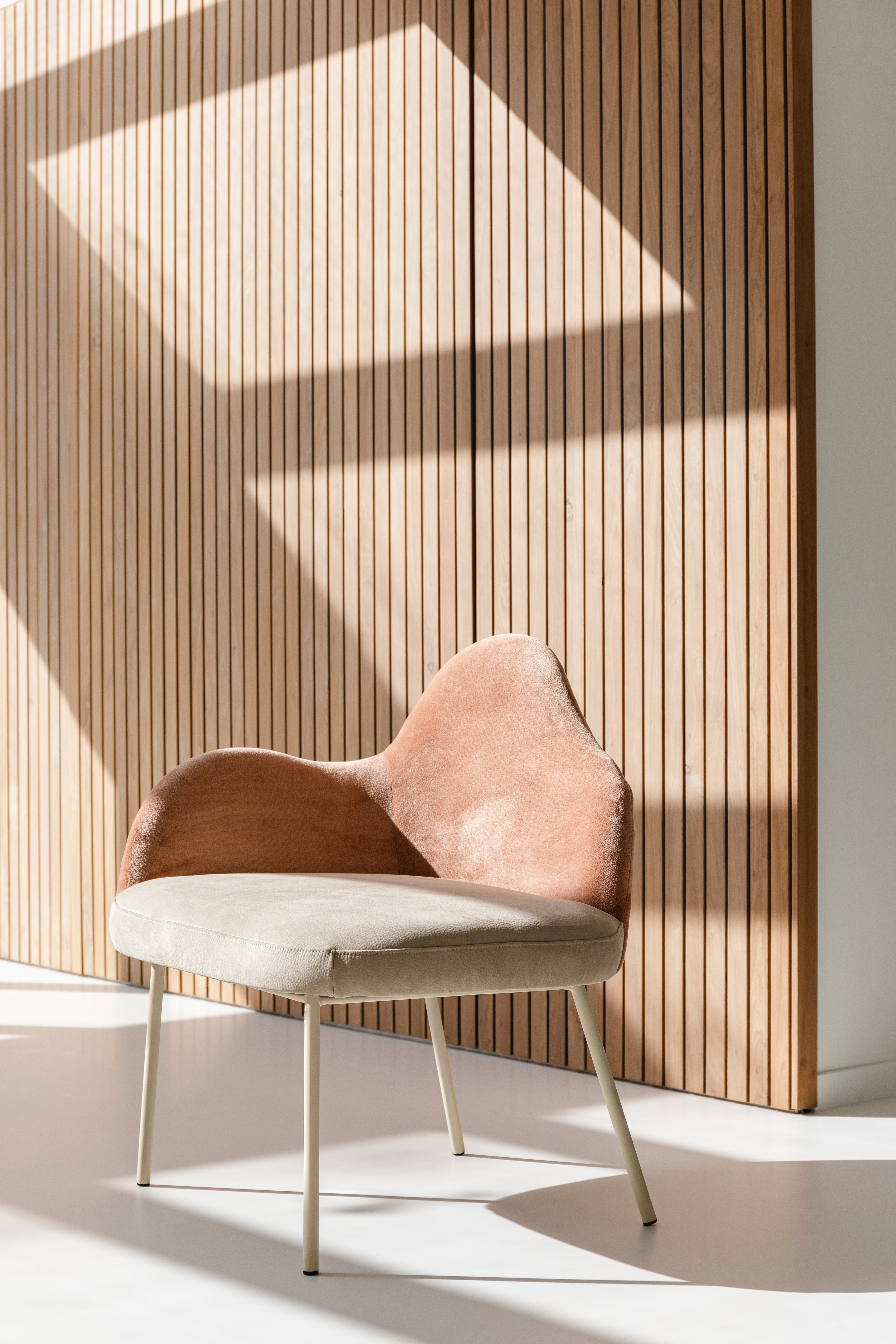 Friuli - Fauteuil Lounge - Tissu - Rose