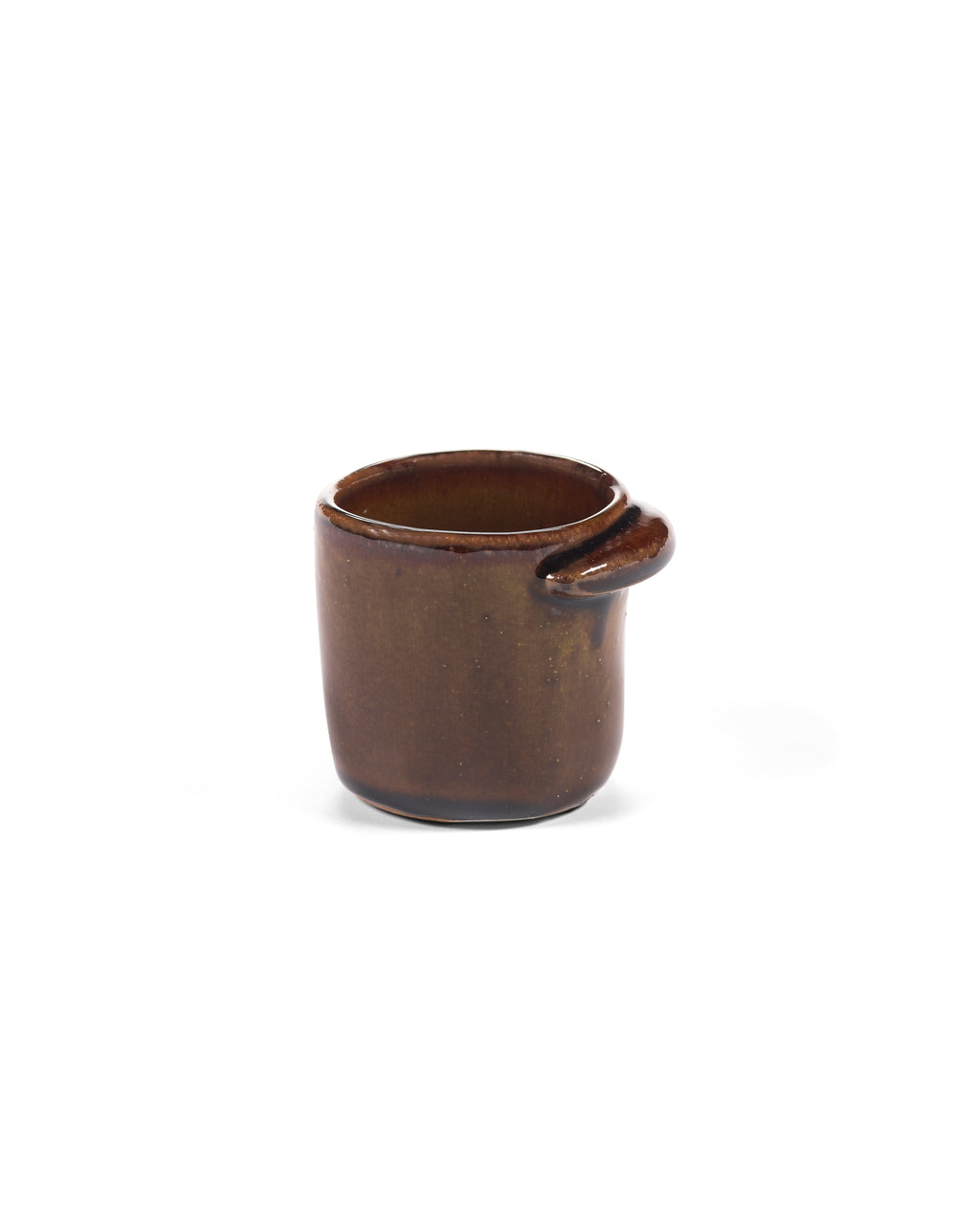 Out Of Lines - Set van 2 espressokopjes zonder oor - Gres - Oker
