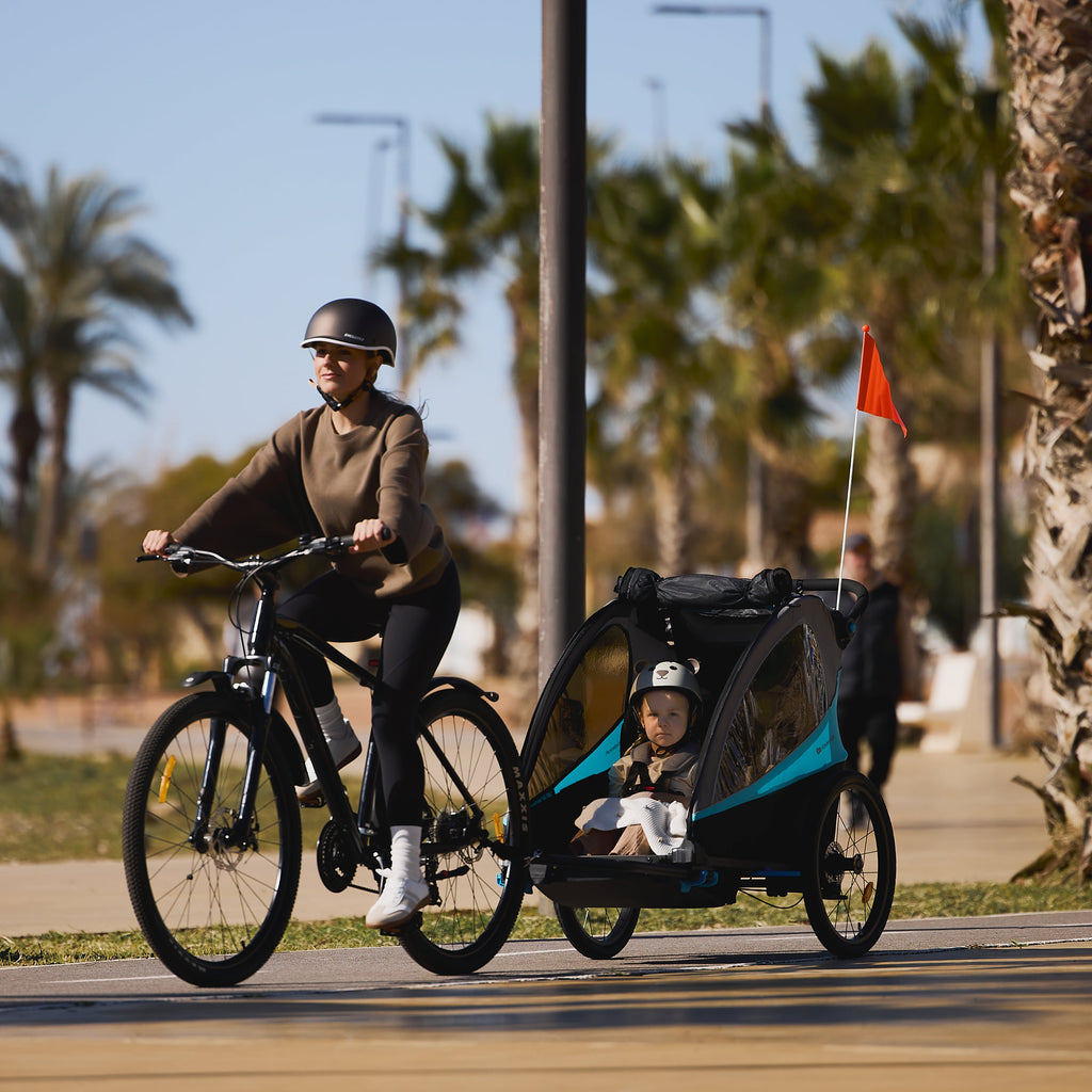 Remolque Bicicleta Infantil 3En1 Nava Azul