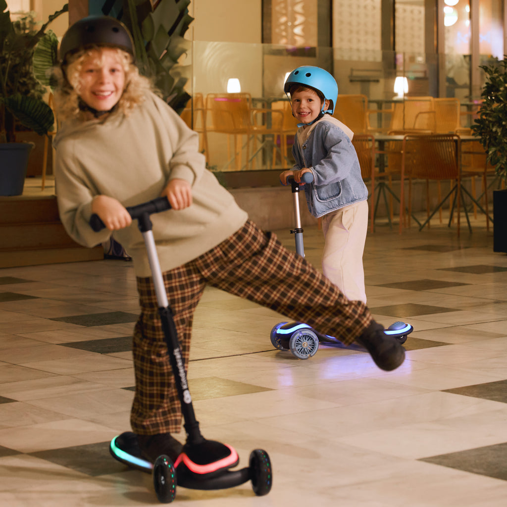 Patinete De Tres Ruedas Con Led Raket Azul