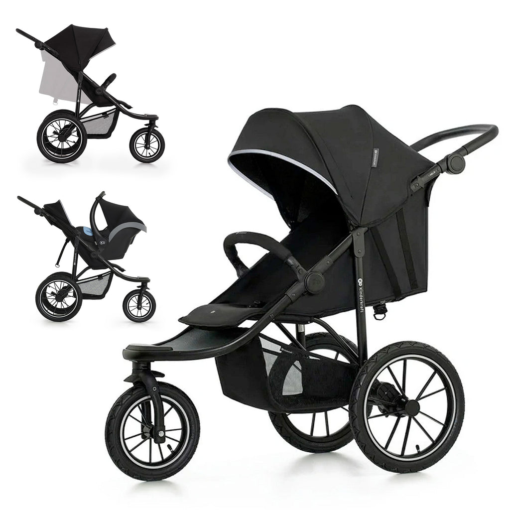 Silla de paseo todoterreno Helsi 2 Negro