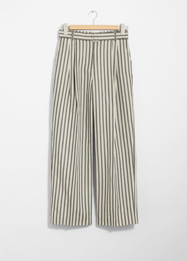 Pantalon Rayé La Paul - Beige