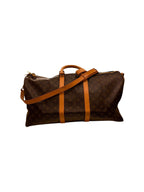 Louis Vuitton - Torba Keepall Bandoulière 45 Płócienna - Brązowy