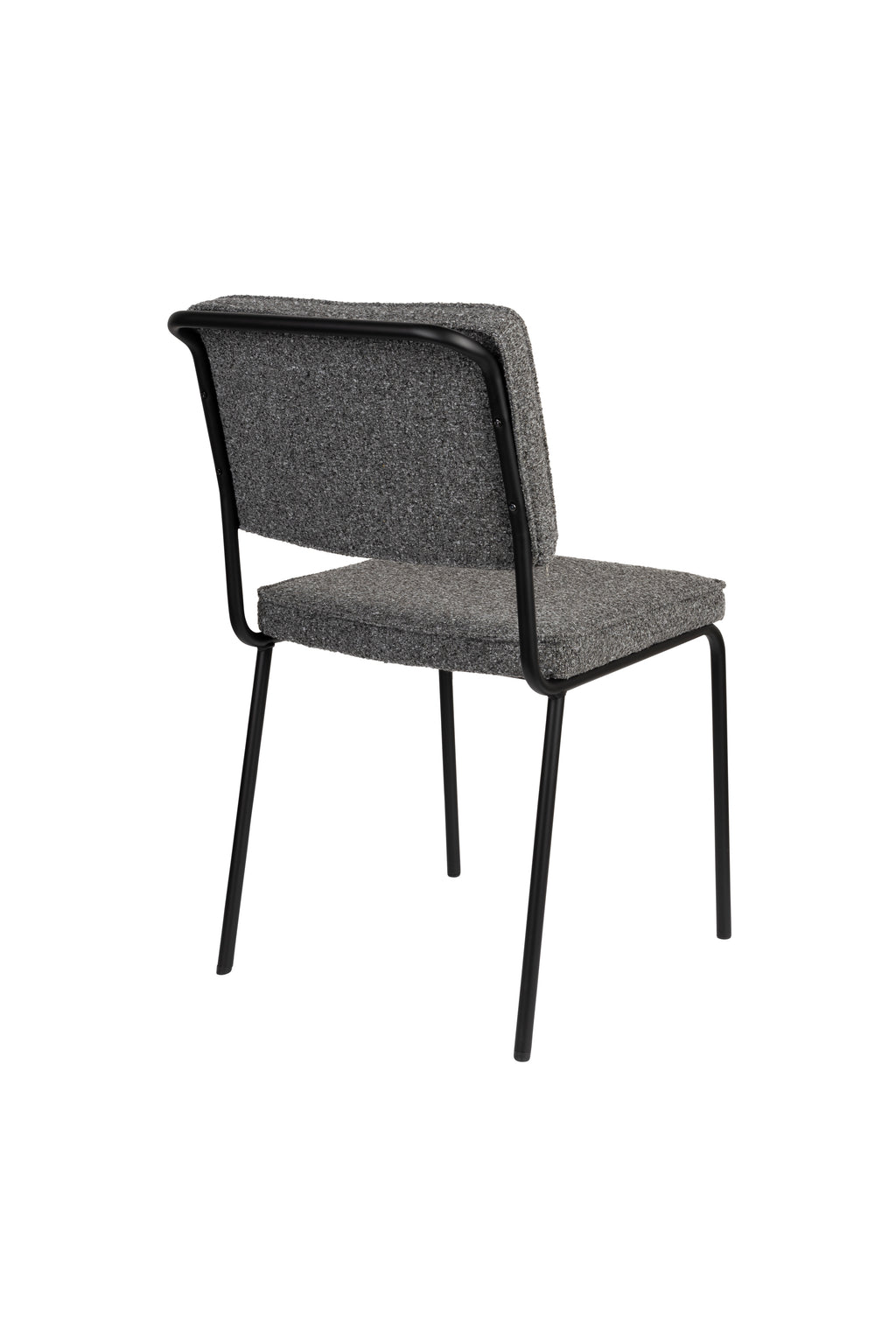 Buddy - Lot De 2 Chaises De Salle À Manger - Tissu - Noir