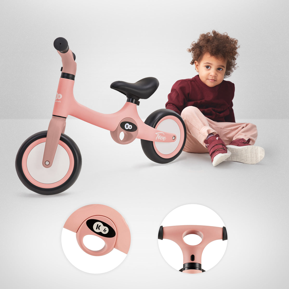Bicicleta sin pedales Tove Beige