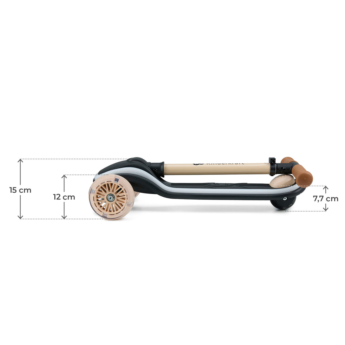Trottinette À Trois Roues À Led Raket Beige