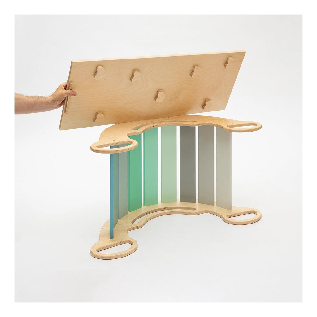 Grand Triangle De Pikler + 2 Planches Double Face + Bascule D'Équilibre