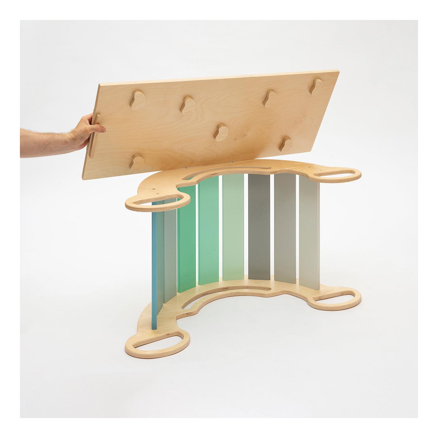 Grand Triangle De Pikler + 2 Planches Double Face + Bascule D'Équilibre
