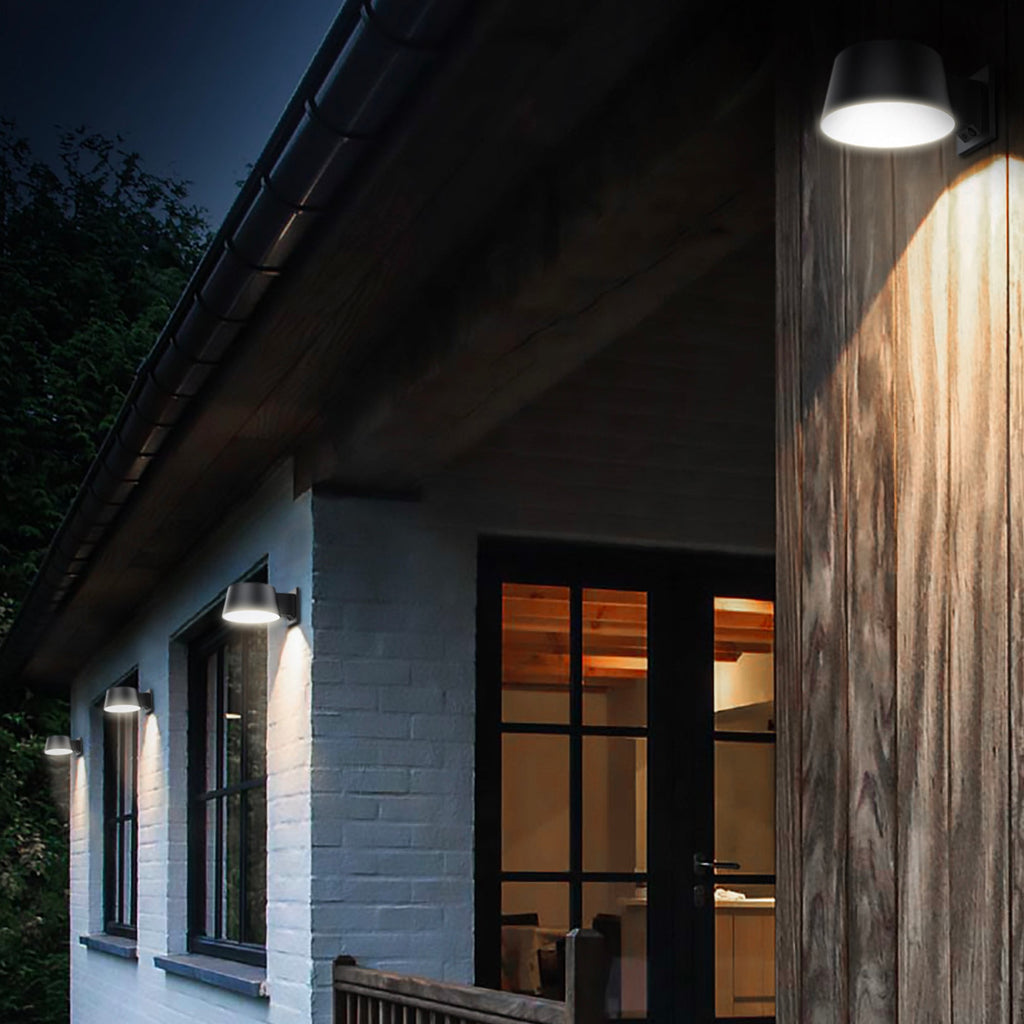 Loopin - Aplique Solar Decorativo - Acero - Negro