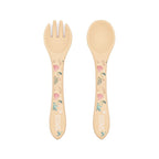Kit de tenedor y cuchara de silicona - El perezoso
