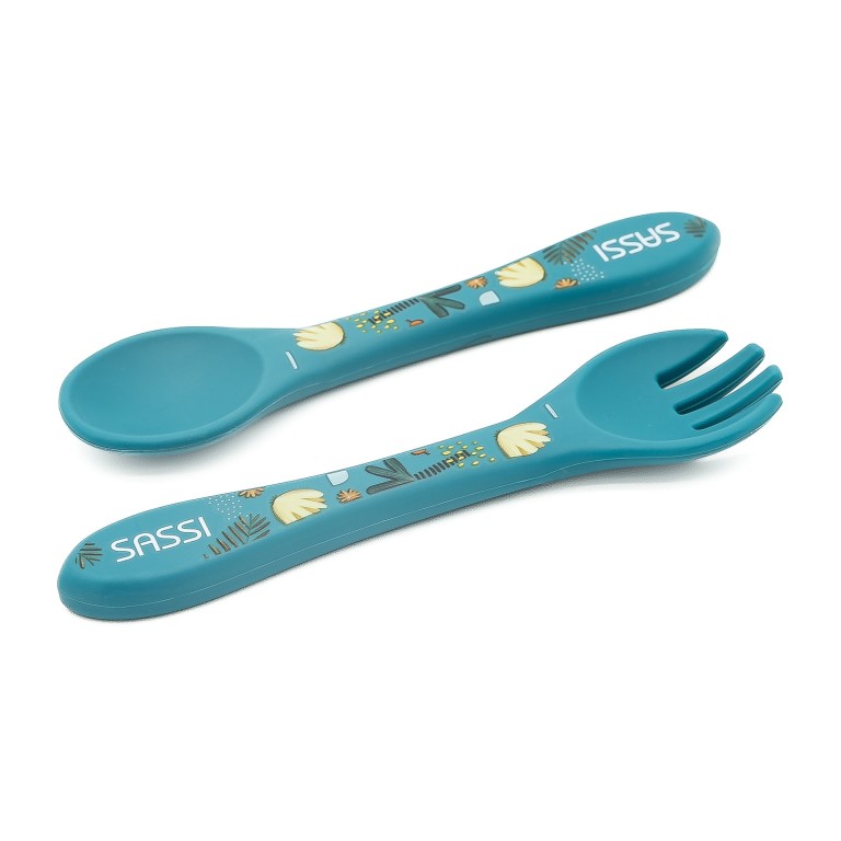 Silicone Fork & Spoon Set - The Elephant