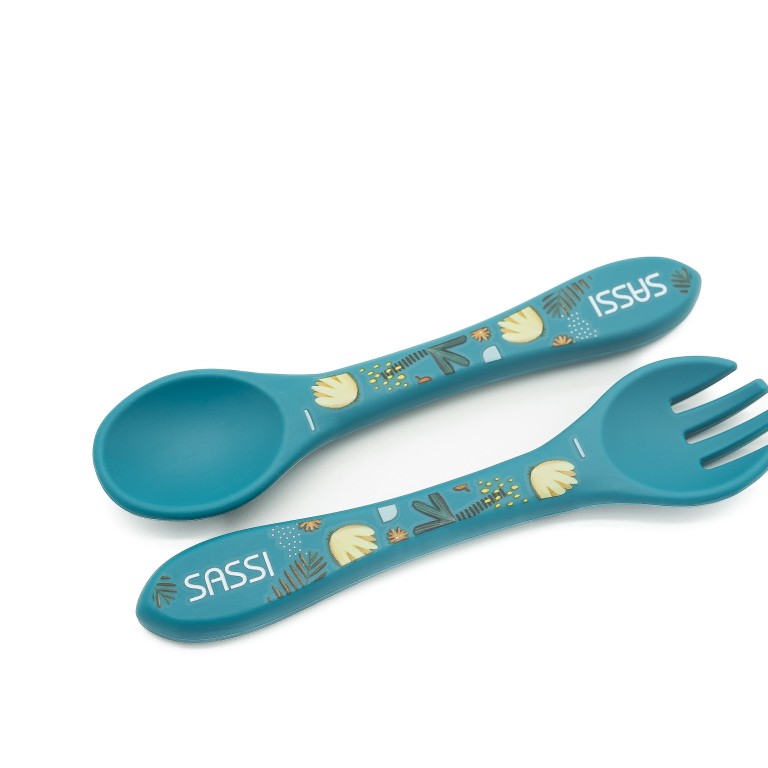 Silicone Fork & Spoon Set - The Elephant