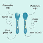 Silicone Fork & Spoon Set - The Elephant