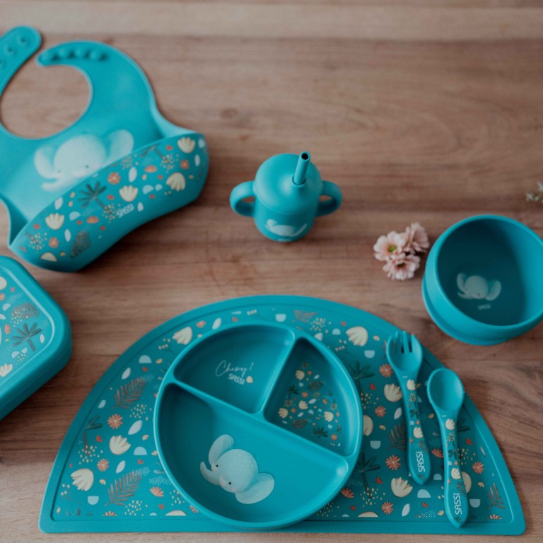 Silicone Fork & Spoon Set - The Elephant
