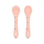 Kit de tenedor y cuchara de silicona - El pulpo