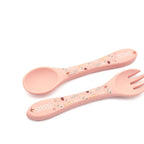 Kit de tenedor y cuchara de silicona - El pulpo