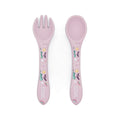 Kit de tenedor y cuchara de silicona - El unicornio