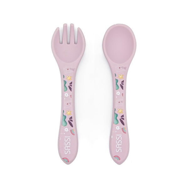 Silicone Fork & Spoon Set - The Unicorn