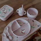 Kit de tenedor y cuchara de silicona - El unicornio