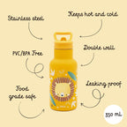 Insulated Water Bottle 350 ml - The Lion