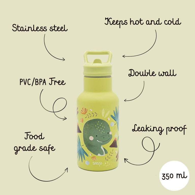 Insulated Water Bottle 350 ml - The Dinosaur