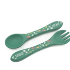 Silicone Fork & Spoon Set - The Fox