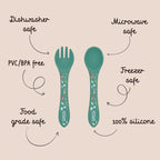 Silicone Fork & Spoon Set - The Fox