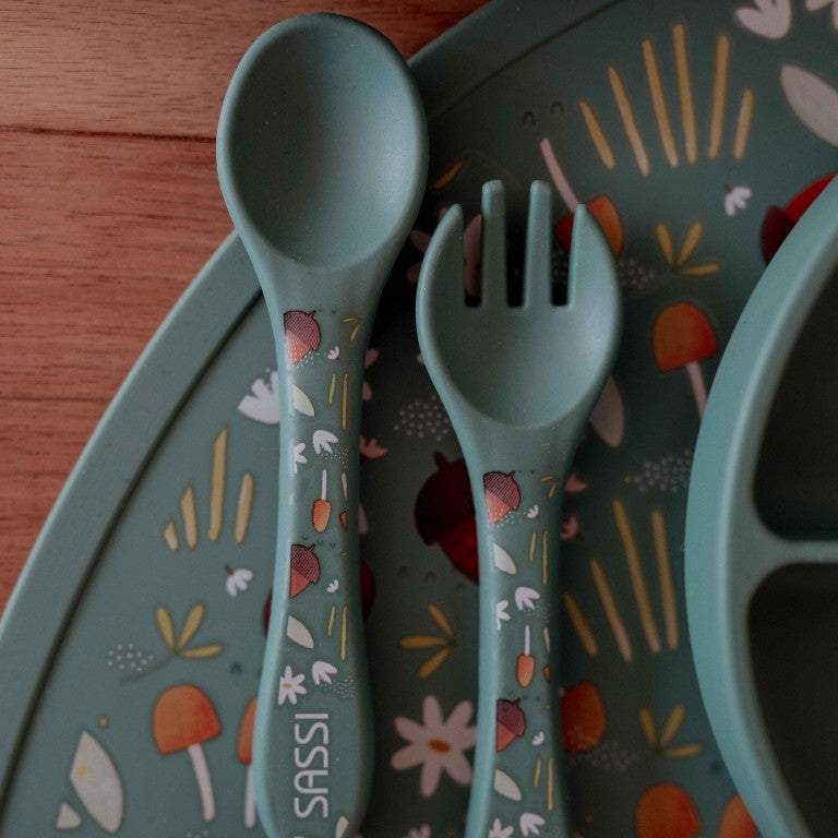 Silicone Fork & Spoon Set - The Fox