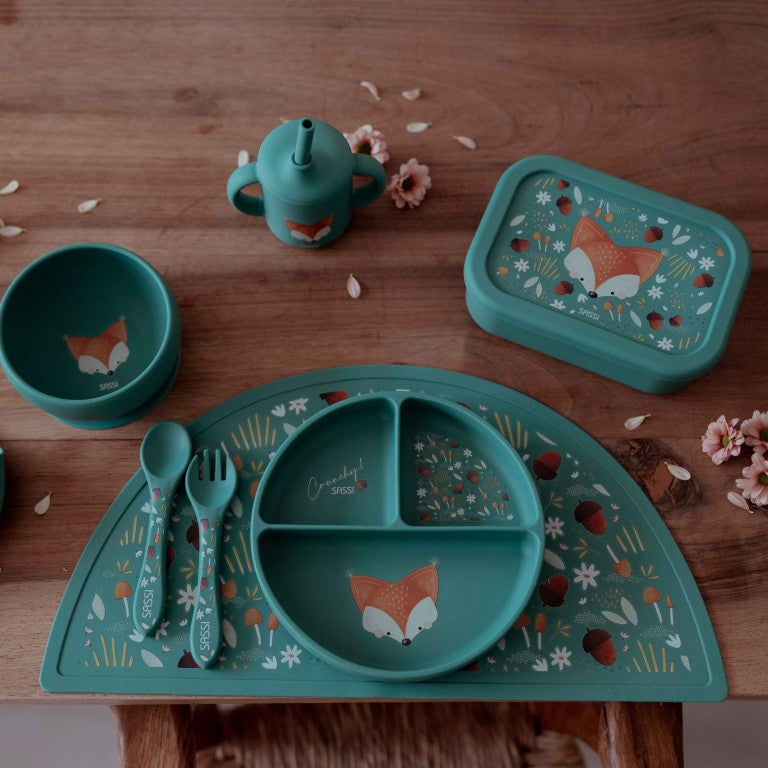 Silicone Fork & Spoon Set - The Fox