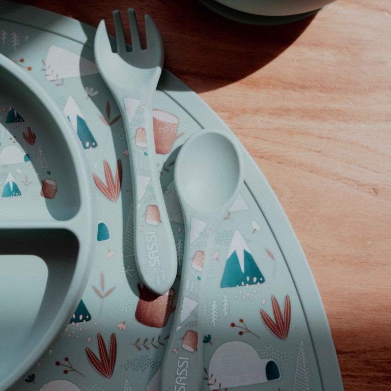 Silicone Fork & Spoon Set - The Polar Bear