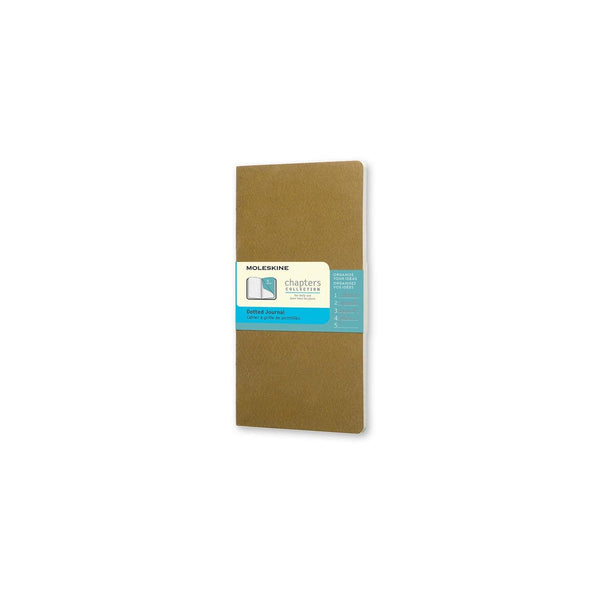 Cuaderno Chapters Slim Pocket 7.5X14 - Páginas Punteadas - Oliva Tostado