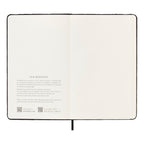 Cuaderno Textil Large 13X21 - Páginas Rayadas - Negro
