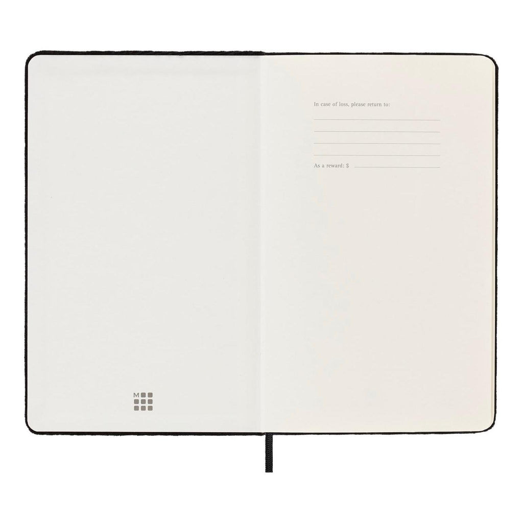 Cuaderno Textil Large 13X21 - Páginas Rayadas - Negro