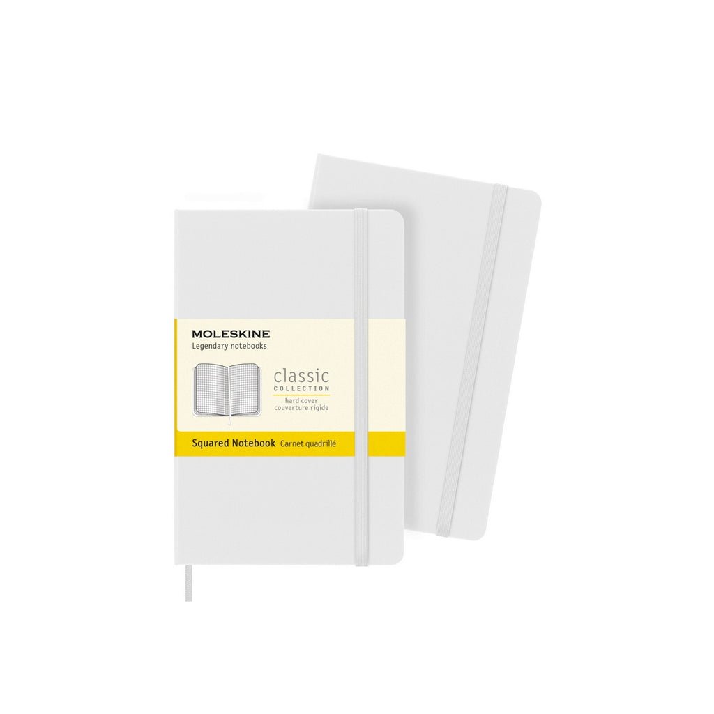 Cuaderno clásico Pocket 9X14 - Páginas cuadriculadas - Blanco