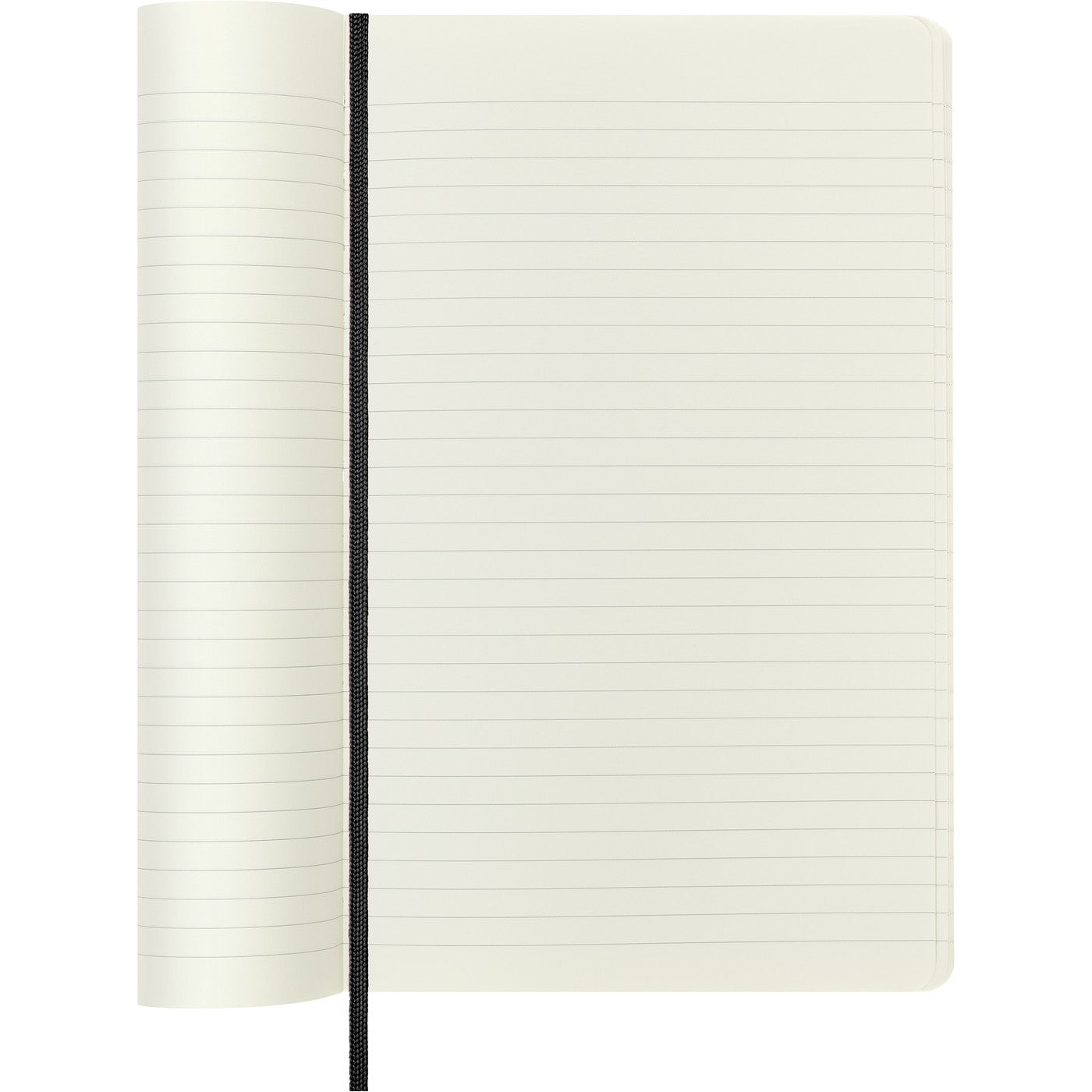 Cuaderno Textil Large 13X21 - Páginas Rayadas - Negro