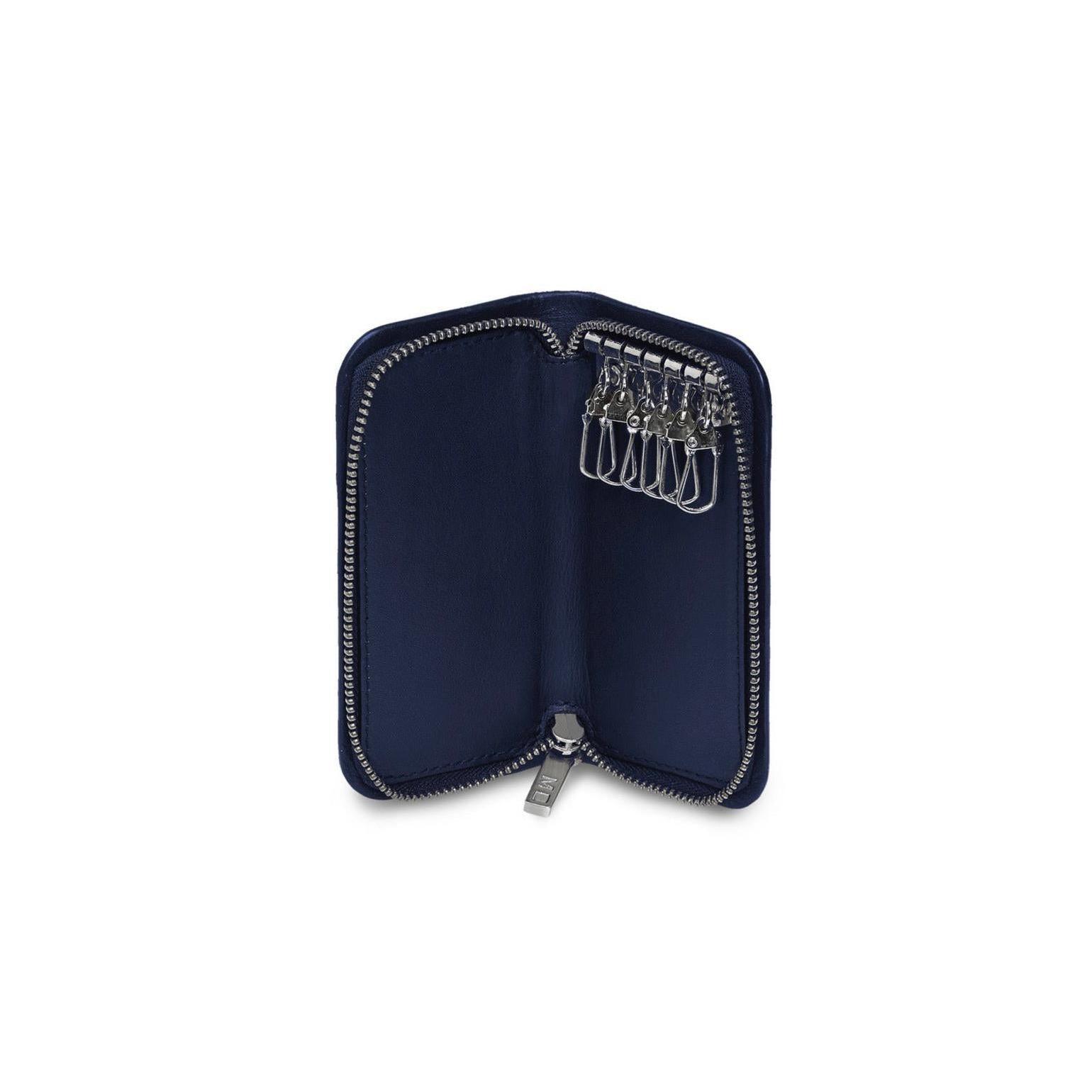 Porte-Clés - Cuir - Bleu Saphir