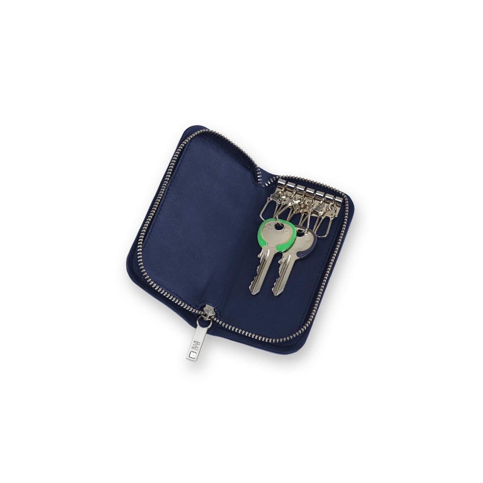 Porte-Clés - Cuir - Bleu Saphir