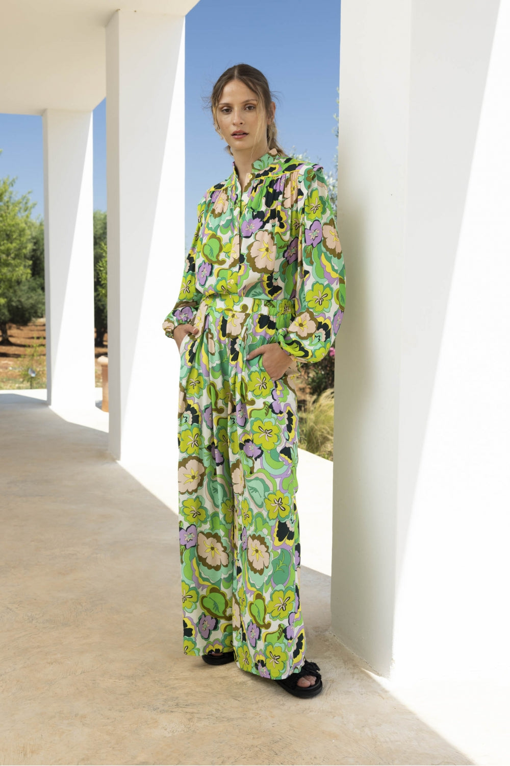 The Andy Maxi Flower Katia Shirt