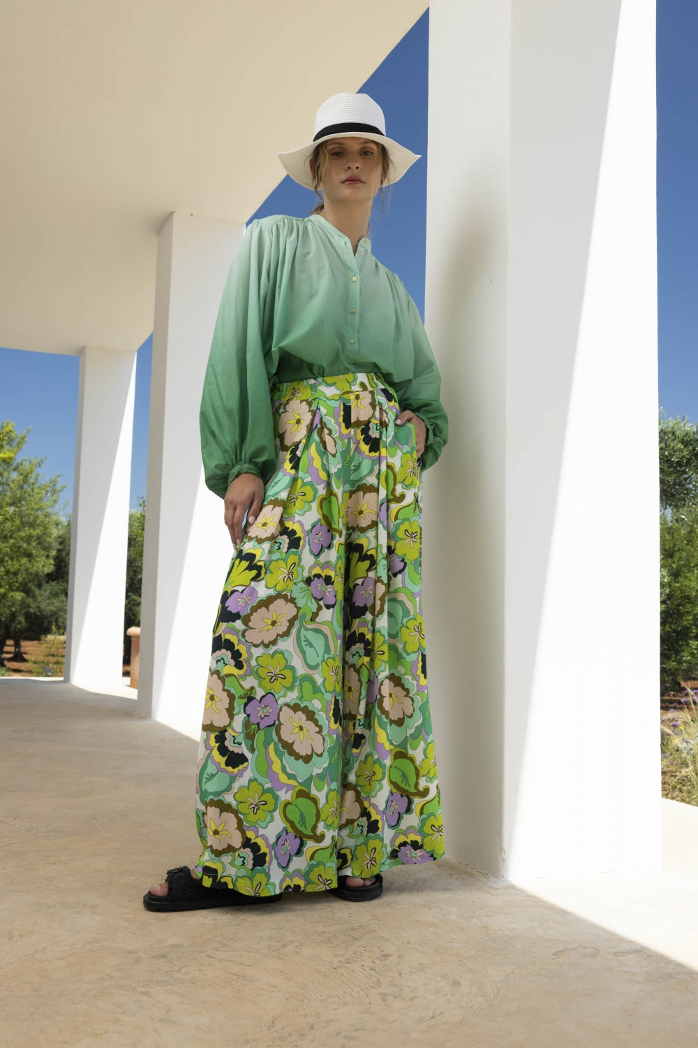 Le Pantalon Dylan Maxi Flower Katia