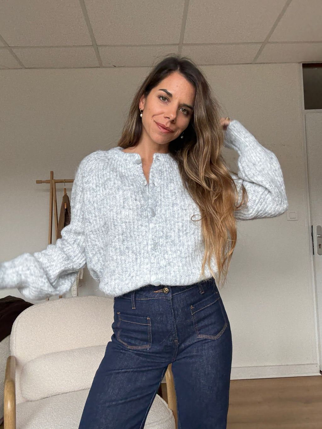 Light Grey Irène Cardigan